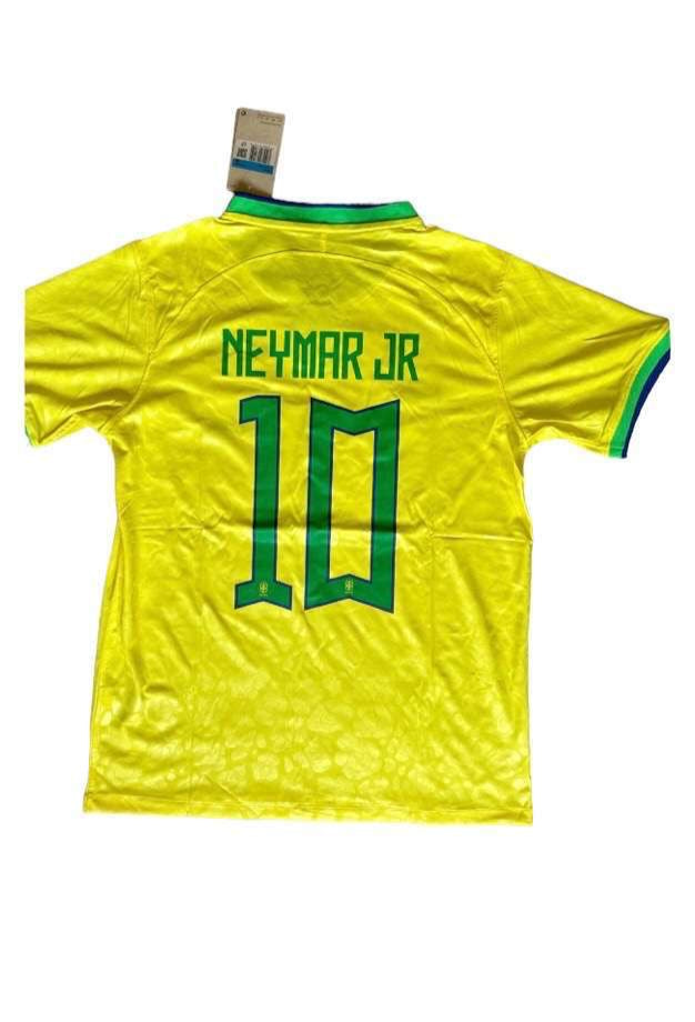 Camiseta retro de Brasil de Neymar Jr.